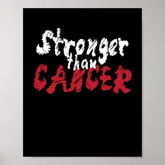 Stärker als Krebs Chemo-Krankheit Poster (Vorne)