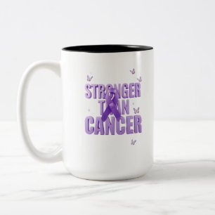 *Stärker als Krebs Inspirierender Becher – Hoffnun Zweifarbige Tasse
