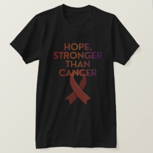 Stärker als Krebs T-Shirt – Premium Druck Detail