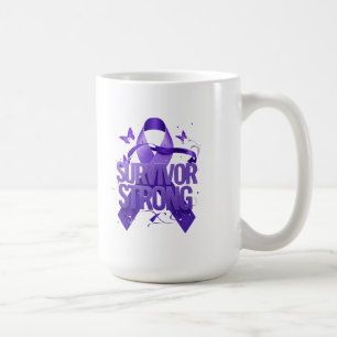 Stärker als Krebs Tasse Kaffee zum Thema Krebsbe