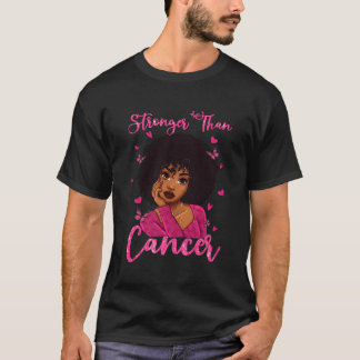 Stärker als Krebs tragen wir K schwarzen Brustkreb T-Shirt