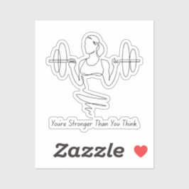 Stärker als Sie denken - Empowerment des Aufkleber