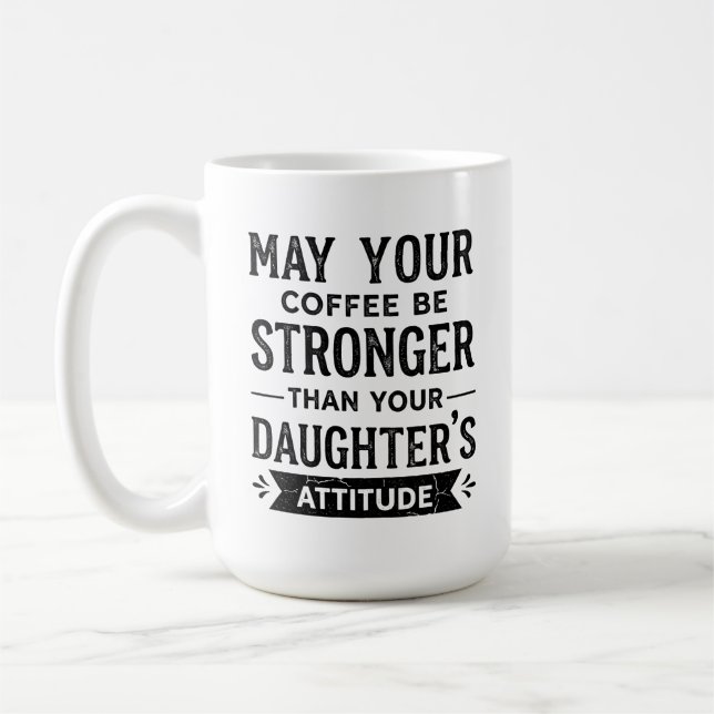 Stärker als Tochter-Einstellung Tasse (Links)