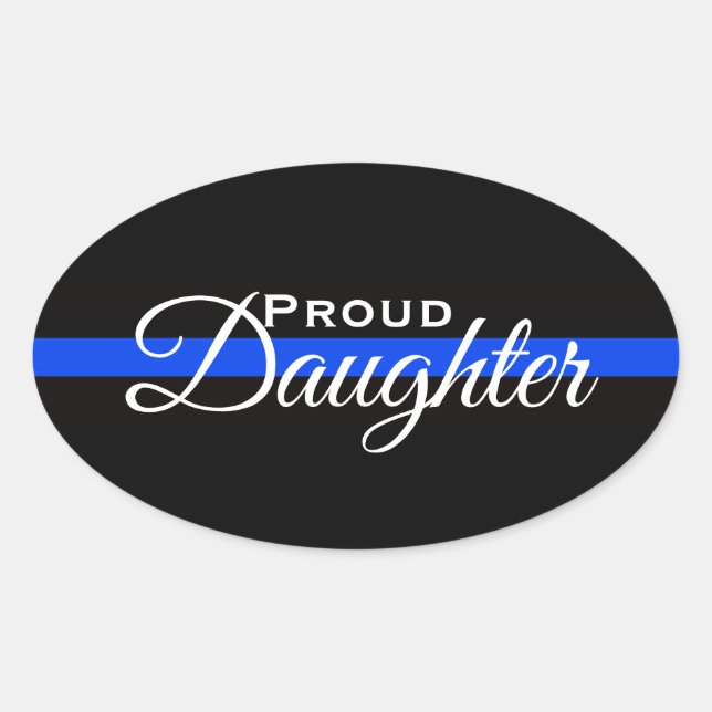 STARKER DAUGHTER POLICE OFFICER OVAL AUTOAUFKLEBER OVALER AUFKLEBER (Vorderseite)