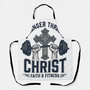 Stärker durch Christus Christliches Fitnessstudio Schürze
