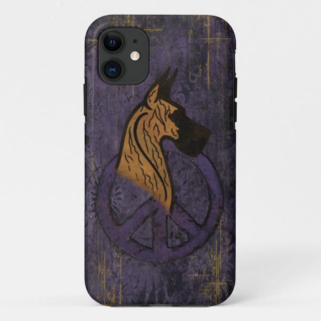 Starker extremer IPhone 5 Däne Fall-W/Brindle Case-Mate iPhone Hülle (Rückseite)