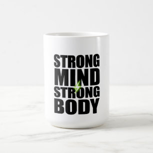 Starker Geist Starker Körper Fitness Motivations-S Kaffeetasse