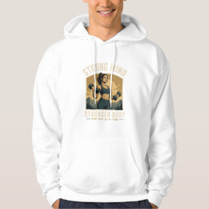 Starker Geist Stärkerer Körper Gym Motivation Desi Hoodie