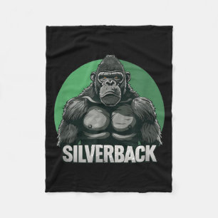 Starker Gorilla Silberrücken für Affenliebhaber Fleecedecke