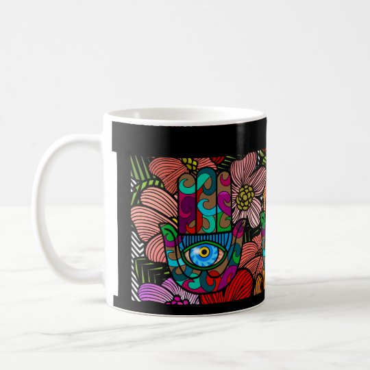 Starker Hamsa Garten Kaffeetasse