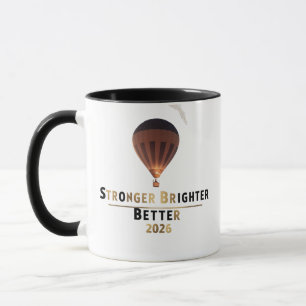 Stärker Heller Besser 2026   Minimalistischer Ball Tasse