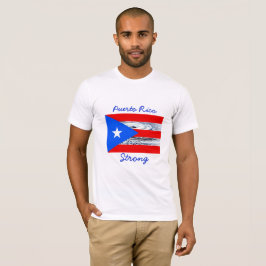 Starker Hurrikan-Flaggen-Shirt Puertos Rico T-Shirt