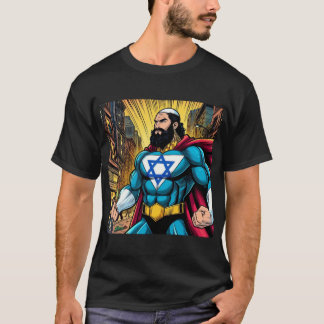 Starker jüdischer Mann - Superheld Israel-Kämpfer T-Shirt