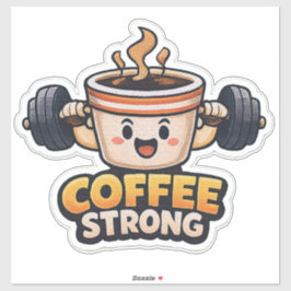 Starker Kaffee  Aufkleber