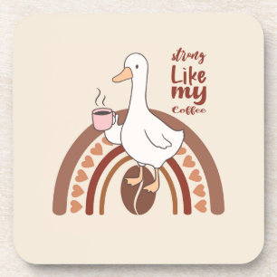 Starker Kaffee Getränkeuntersetzer
