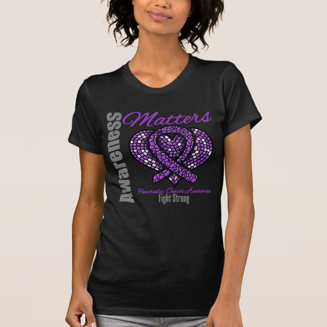 Starker Kampf - Bauchspeicheldrüsenkrebs T-Shirt (Vorderseite)