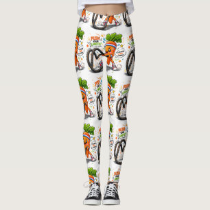 Starker Karotten-Battle-Ropes-Fitness-Motivations- Leggings