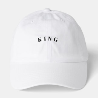 Starker KING-Text Weißkappen-Look zum Wohlfühlen Truckerkappe