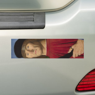 Starker Mann mit rosa Narben (Renaissance Art) Autoaufkleber