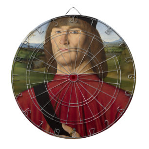 Starker Mann mit rosa Narben (Renaissance Art) Dartscheibe