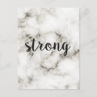 Starker Marmor Postkarte