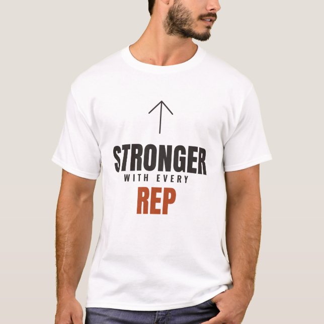 Stärker mit jedem Durchgang T-Shirt (Vorderseite)