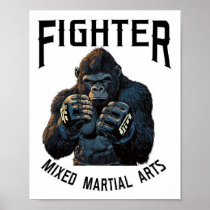 Starker Mma Gorilla - Boxen und Käfigkampf  Poster