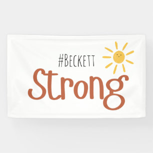 starker #name Kindkrebs Indoor Banner-Zeichen Banner