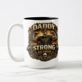 Starker Papa Vintage Gym Vater Kaffeetasse Lustige