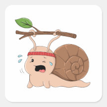 Starker Schnecke, die eine schwere Last trägt Aufk