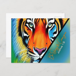 Starker und mutiger Christlicher Glaube Postkarte