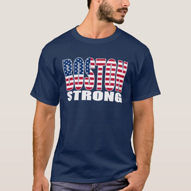 STARKER US Flaggen-T - Shirt BOSTONS (Vorderseite)