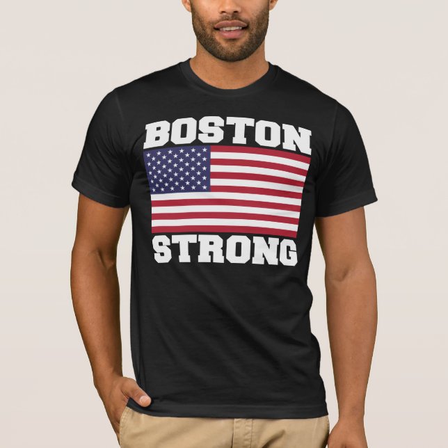 STARKER US Flaggen-T - Shirt BOSTONS (Vorderseite)
