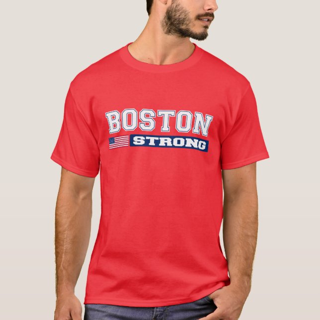 STARKER US Flaggen-T - Shirt BOSTONS (Vorderseite)