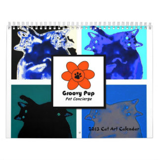Starker Welpen-Katzen-Kunst-Kalender 2013 Kalender