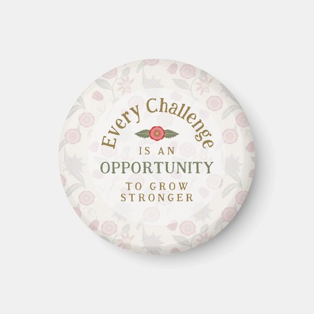 "Stärker werden"-Affirmation Magnet (Vorne)