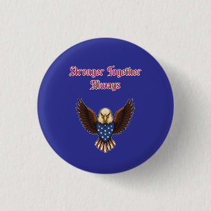 Stärker Zusammen Immer Patriotische Einheit Botsch Button