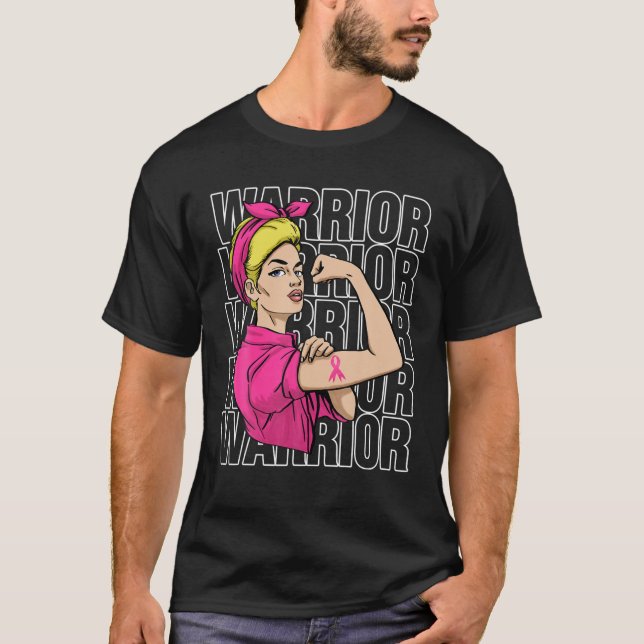 Stärkere Sensibilisierung für die rosa Multifunkti T-Shirt (Vorderseite)