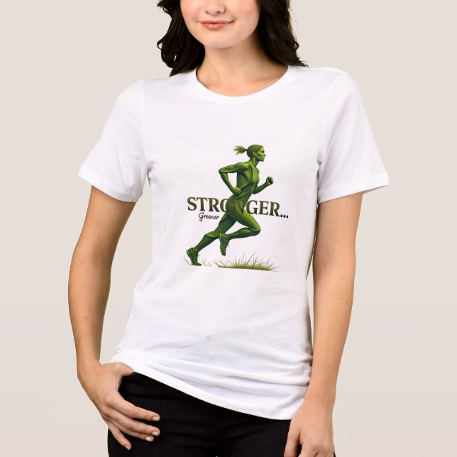Stärkere und umweltfreundlichere Öko - Design der  Tri-Blend Shirt (Vorderseite)