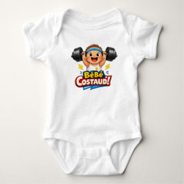 Starkes Baby Illustration Bébé Costaud Baby Strampler