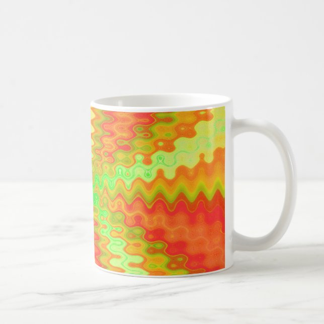 starkes gelb-orangees kaffeetasse (Rechts)