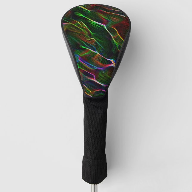 Starkes Gewirr farbiger Linien Golf Headcover (Vorderseite)