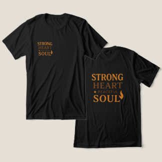 Starkes Herz, Friedvolle Seele Inspirations-T-Shir Tri-Blend Shirt