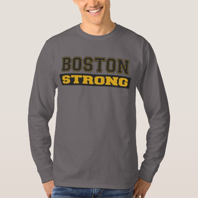 STARKES langes Hülsen-Shirt BOSTONS T-Shirt (Vorderseite)