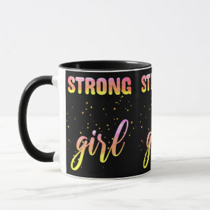 Starkes Mädchen Pastel Star Tasse