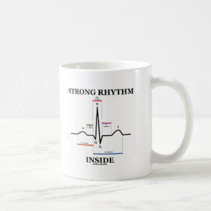 Starkes Rhythmus-Innere (ECG/EKG Herzschlag) Kaffeetasse