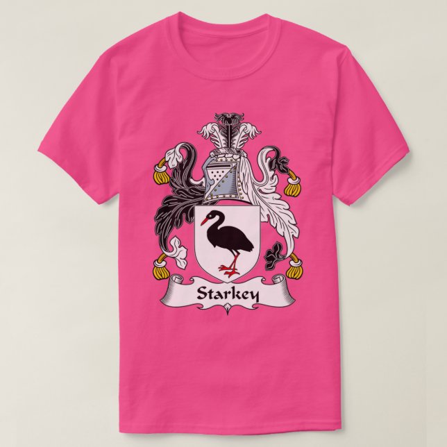 Starkey Coat of Arms Family Crest  T-Shirt (Design vorne)