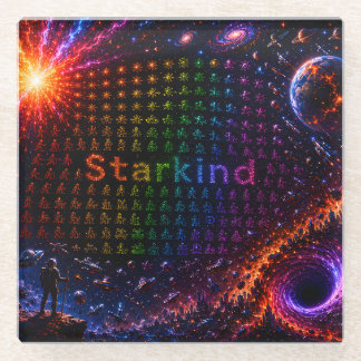 Starkind – Kosmische Evolution des Lebens Glasuntersetzer