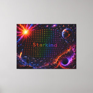 Starkind – Kosmische Evolution des Lebens Leinwanddruck