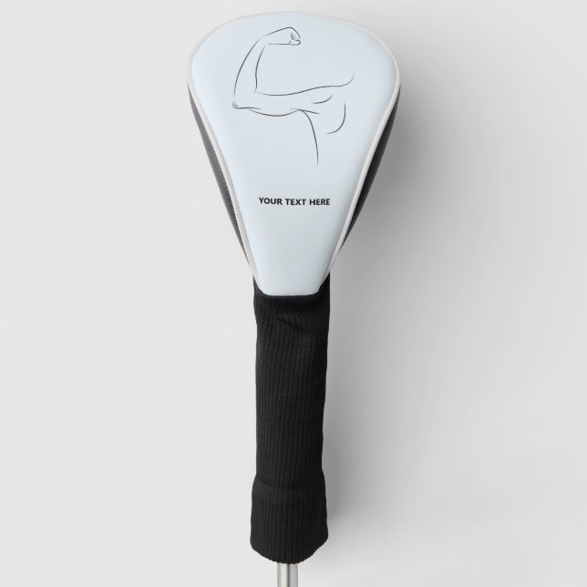 Stärkster Mann, den ich kenne Golf Headcover (Vorderseite)
